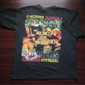 Vintage 90s Rap Tee Master P Silkk The Shocker No Limit Records C-Murder XXL